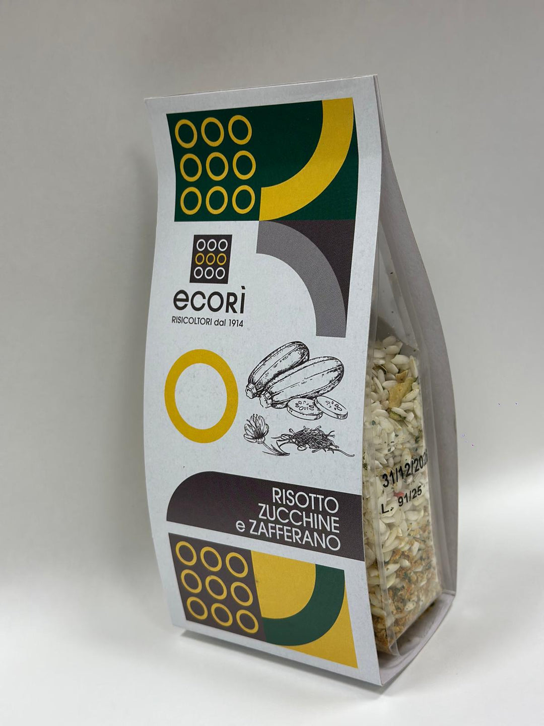 Risottino 250 gr zucchine e zafferano con Riso Carnaroli