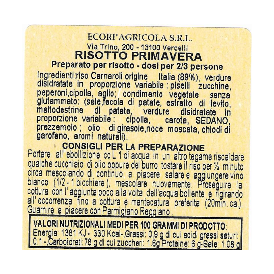 Risottino 300 gr Primavera con Riso Carnaroli Classico